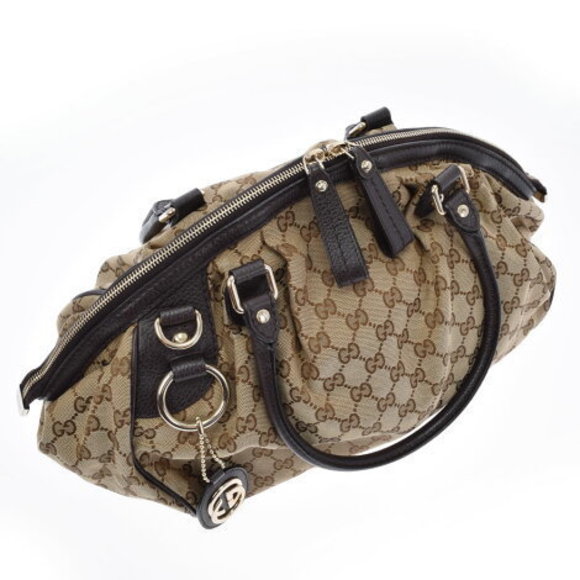 GUCCI GG pattern brown Handbag - Picture 8 of 12